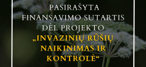 Pasirašytos finansavimo sutartys invazinių rūšių naikinimui Telšių rajone