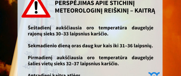 DĖMESIO ! SVARBUS PRANEŠIMAS