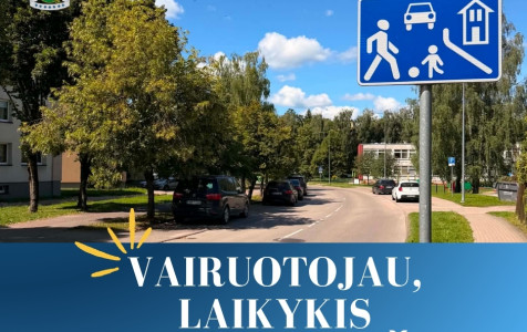 Vairuotojau, laikykis saugaus greičio