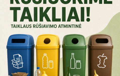 Rūšiuokime taikliai!
