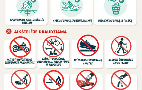 Sporto aikštelė – mūsų visų. Saugokime ją kartu!