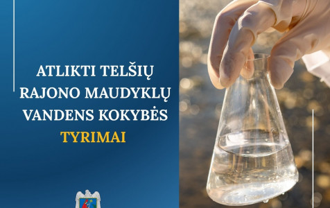 Atlikti Telšių rajono maudyklų vandens kokybės tyrimai