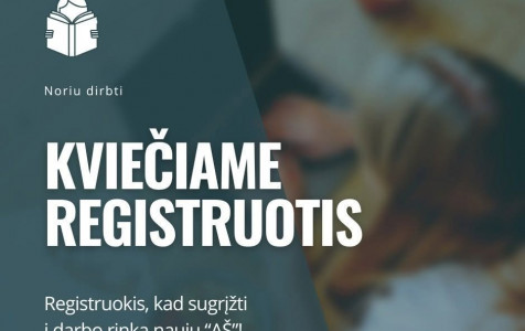 NEDIRBI? LAIKAS INVESTUOTI Į SAVE!