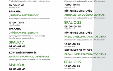 NEMOKAMŲ nuotolinių edukacijų ciklas „Žaliasis raštingumas“