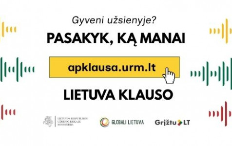 Vyksta Lietuvos diasporos nuomonės apklausa