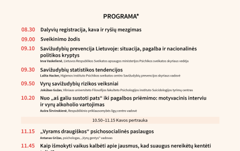 Kviečiame stebėti konferenciją apie vyrų savižudybių riziką ir prevenciją
