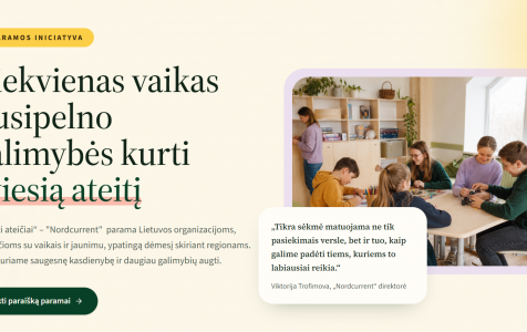 Iki spalio 15 d. – kvietimas teikti paraiškas vaikų ir jaunimo iniciatyvoms finansuoti