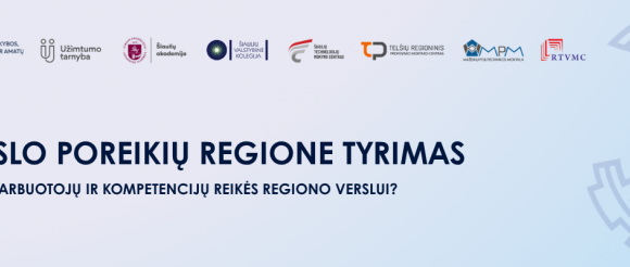 Telšių rajono darbdaviai kviečiami dalyvauti profesijų ir kompetencijų poreikio tyrime